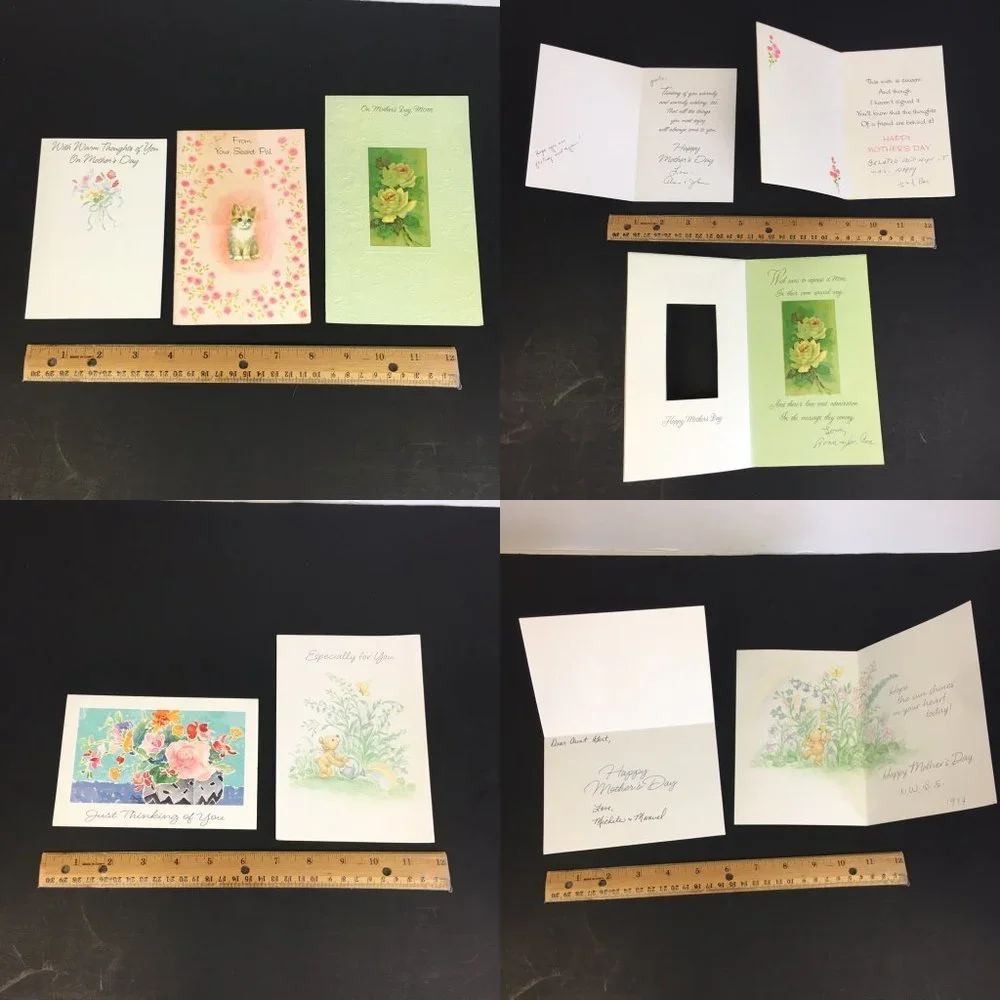 9‎ Vintage USED Mother's Day Greeting Cards Mom Grandmother Repurpose Upcycle